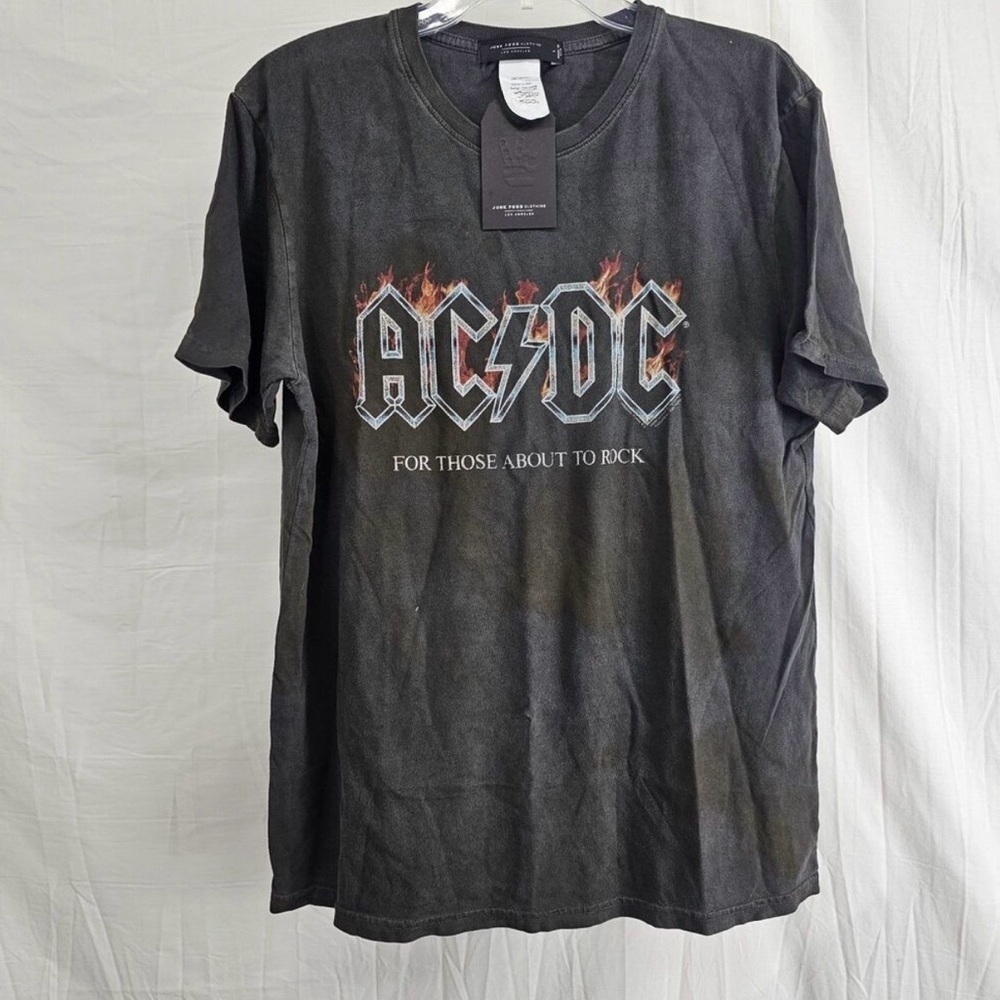 Junk Food Clothing ACDC Black Graphic T-Shirt